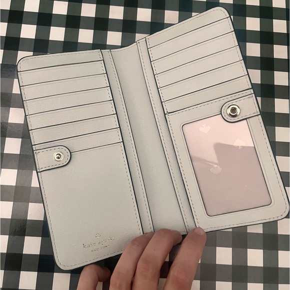 NWOT Kate Spade Madison Large Slim Bifold Wallet Black - Picture 3 of 6